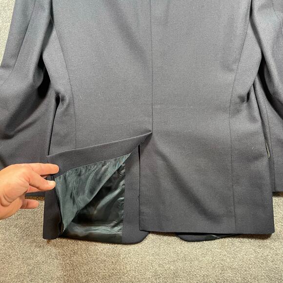 Wimbledon of England Blazer 40R Blue Single Breast Notch Lapel Wool Blend - Picture 12 of 14